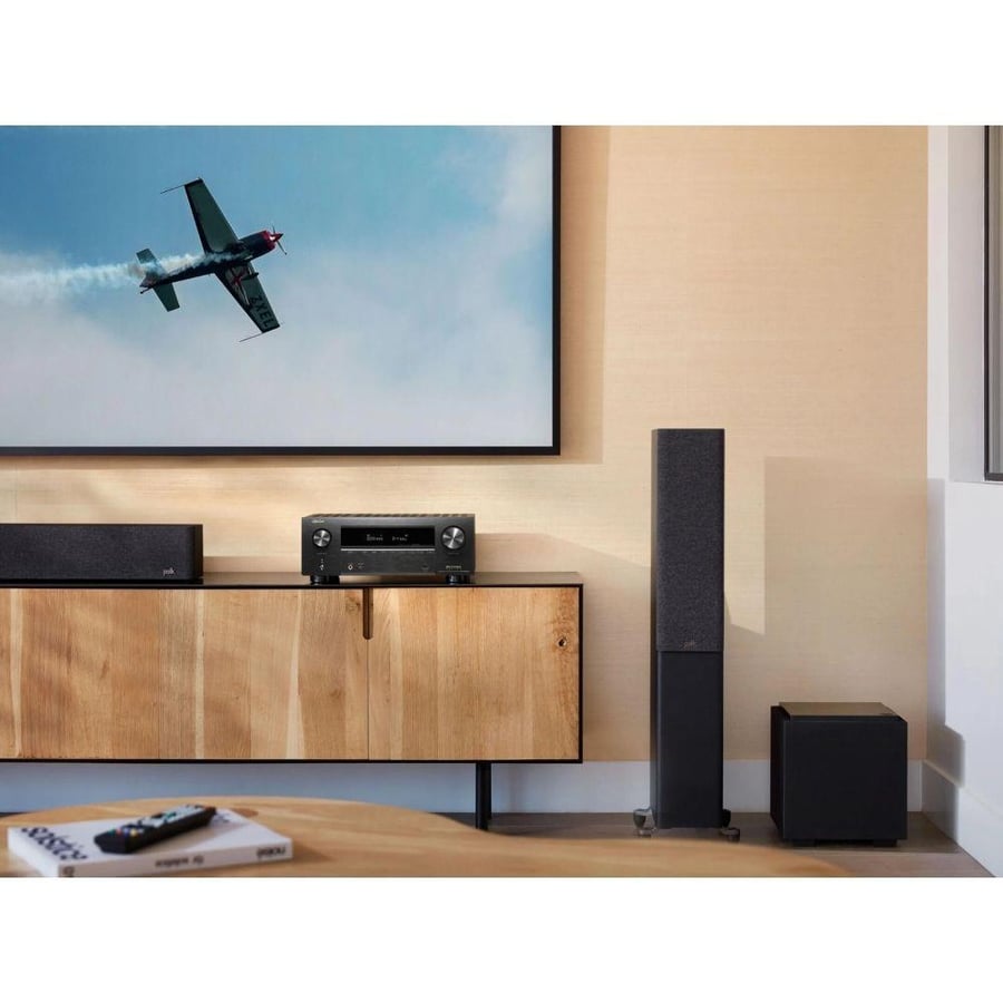 جهاز مستقبل صوت وصورة AV ‏7.2 قناة، 95 وات لكل قناة، يدعم 8K وDolby Atmos موديل AVR-X2800H ماركة Denon