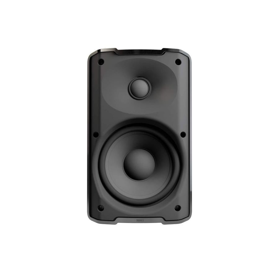 LD Systems 5-inch rugged, weather-resistant wall-mounted speaker with superior sound quality for indoor and outdoor use. Black color. Model DQOR 5 B.