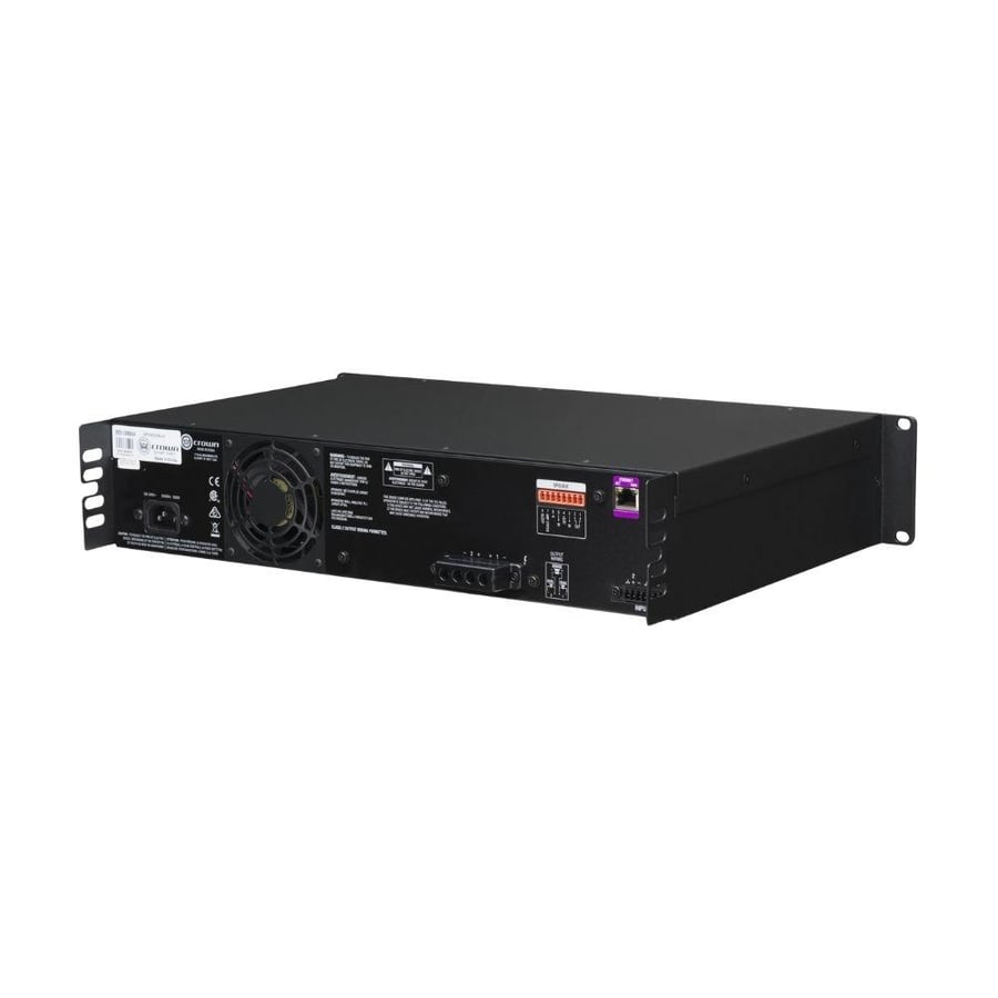Crown Power Amplifier, 2-channel, 300W per channel, ideal solution for small and medium-sized businesses, with DSP and network control. CDi 2|300