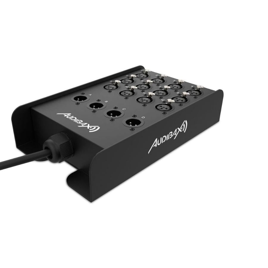 كابل ستيدج بوكس 15 متر MC 4 XLR إلى 12 XLR للتوصيلات الصوتية الاحترافية موديل MC 4 XLR -12 XLR 15M Cable ماركة Audibax
