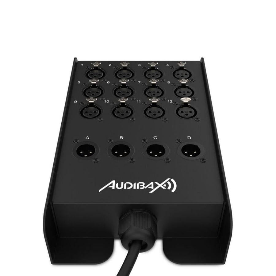 كابل ستيدج بوكس 15 متر MC 4 XLR إلى 12 XLR للتوصيلات الصوتية الاحترافية موديل MC 4 XLR -12 XLR 15M Cable ماركة Audibax