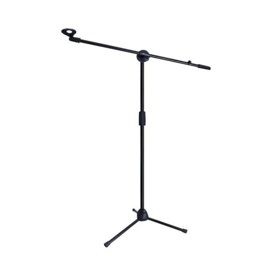 NB-200P Adjustable Foldable Tripod Microphone Stand Pole with 2 Mic Grips