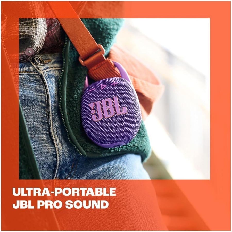 مكبر صوت بلوتوث كليب 5 محمول موديل JBLCLIP5BLU بصوت قوي أزرق ماركة JBL
