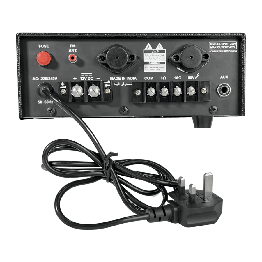 مضخم صوت امبلي فاير قوة 35 وات MIXER AMPLIFIER 35W ماركة BROW