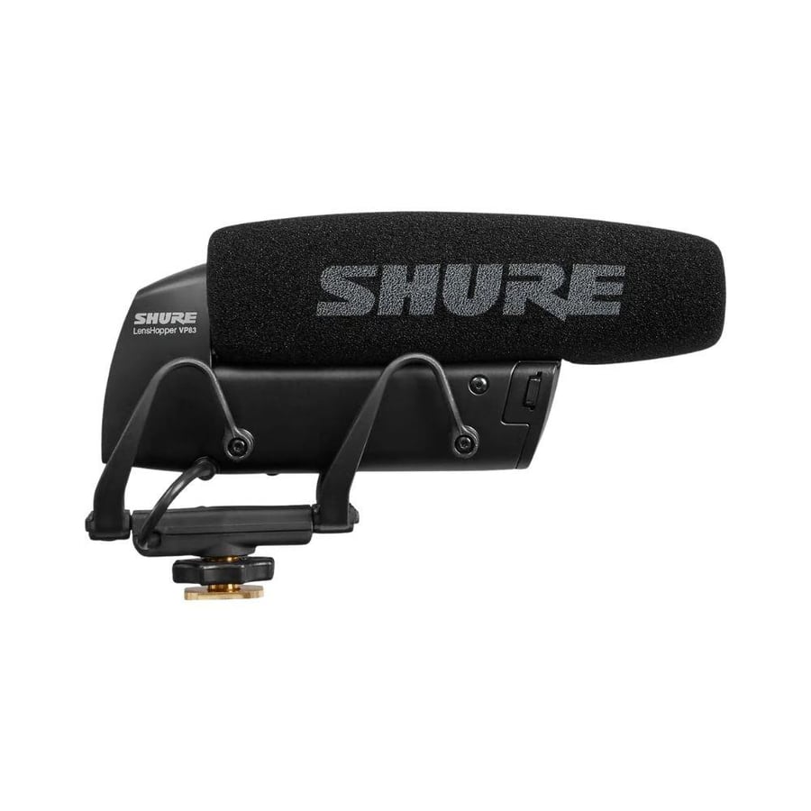 Shure VP83 ميكروفون كاميرة مما يجعله مناسبًا لتسجيل الصوت مباشرة أثناء إنتاج الفيديو.