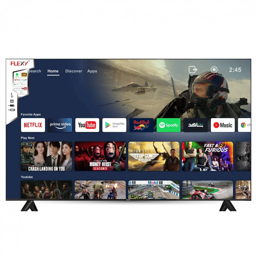 شاشة فلكسي 65 بوصة سمارت , Google TV , 4K