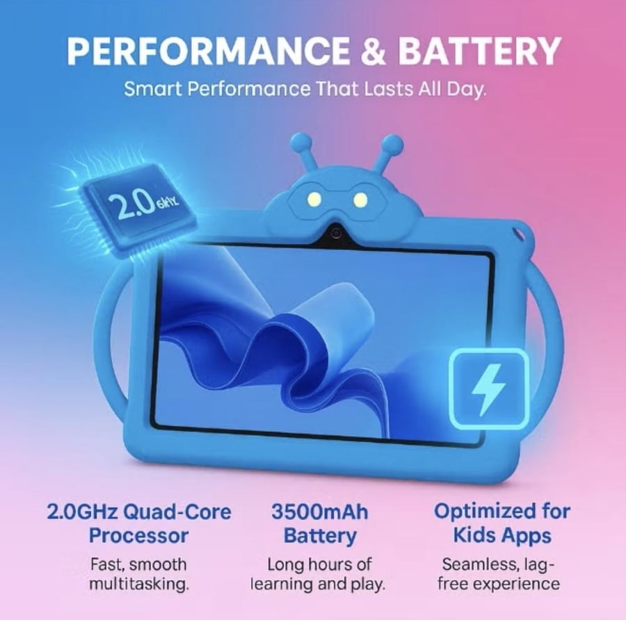 تابلت Oteeto Tab 72  بحجم ذاكرة 128 و 6 رام 5G WI-FI