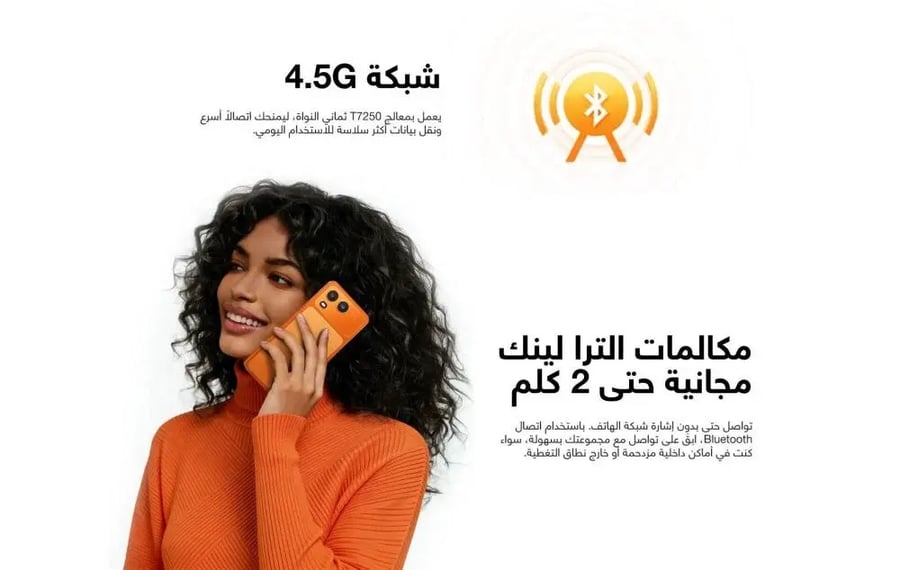 ايتل A200 أزرق 128 جيجا 3+5 رام 4G