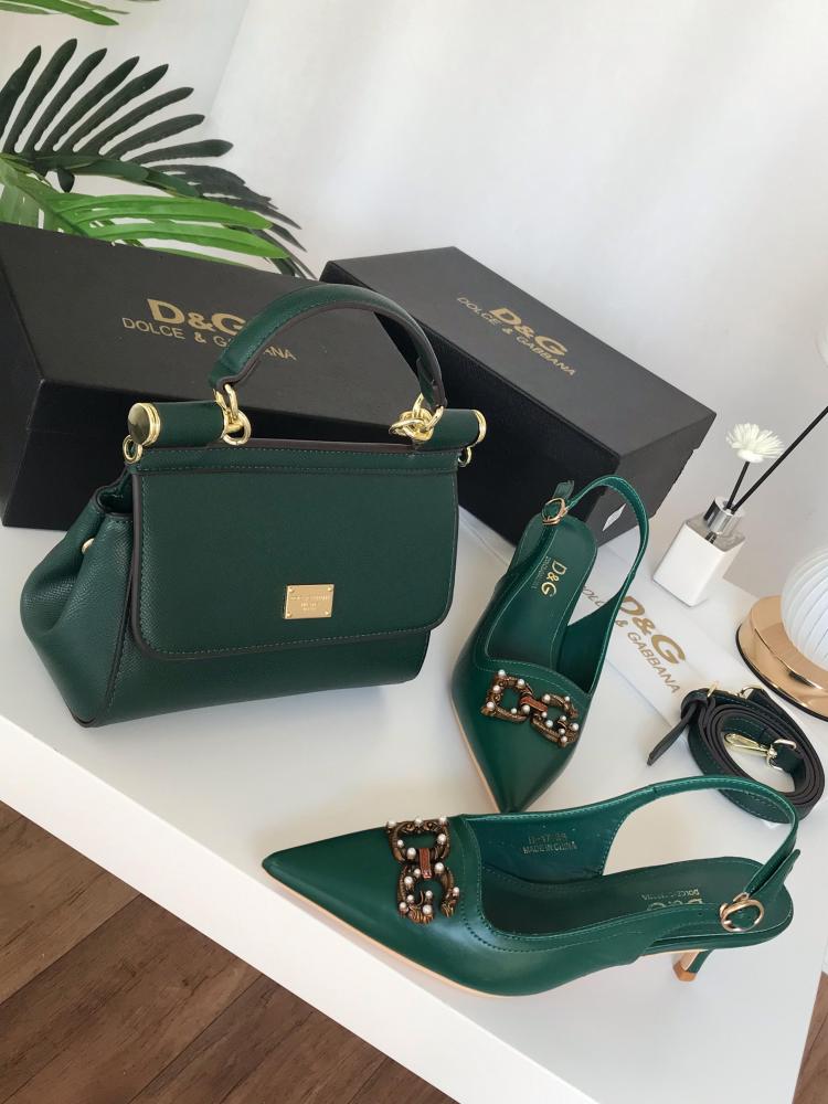 طقم كعب وشنطة دولشي جابانا D&G - اسعار مخفضة في السعودية - كاجوال DG-001-ES