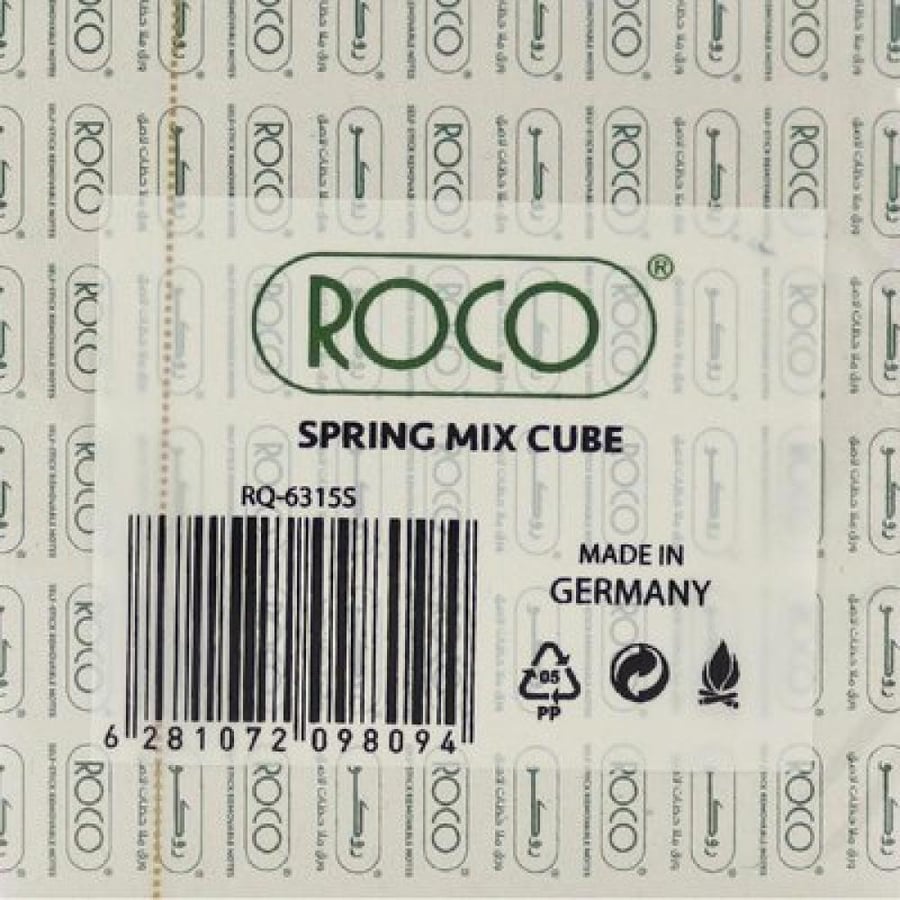 Roco 6315 Standard Self Stick Notes Cube, Spring, 3" X 3" 400 Notes, Assorted Color