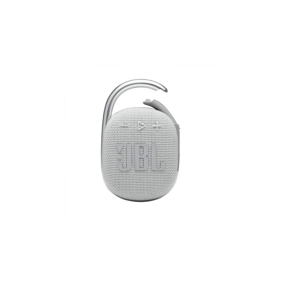 جي بي ال كليب 4 مكبر صوت بلوتوث محمول، أبيض | JBL CLIP 4 Portable Bluetooth Speaker White