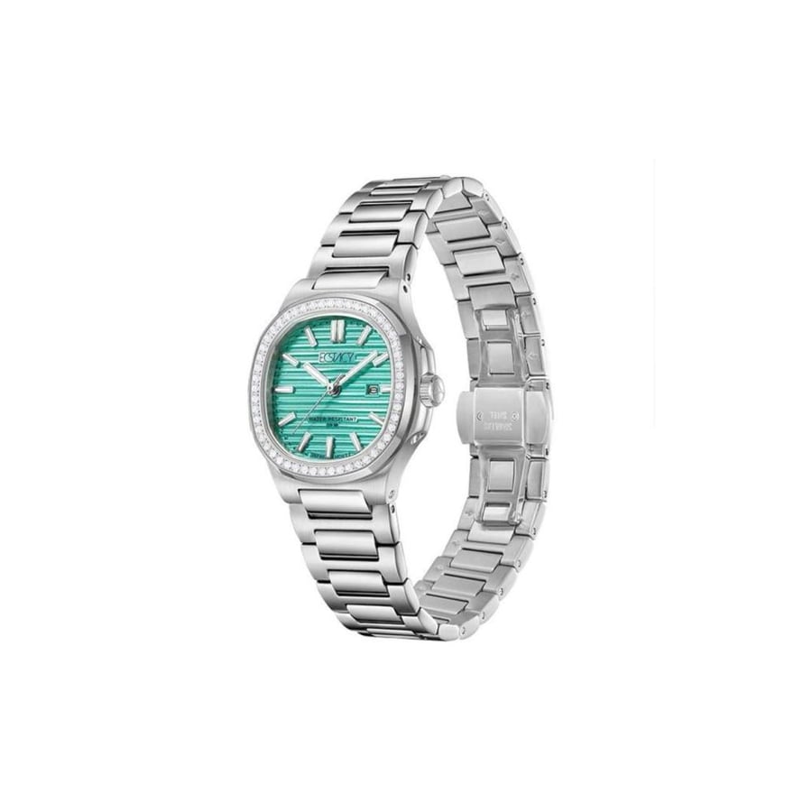 ساعة إكستاسي التناظرية بقرص أزرق فاتح للنساء|ECSTACY Women's Analog Light Blue Dial Watch