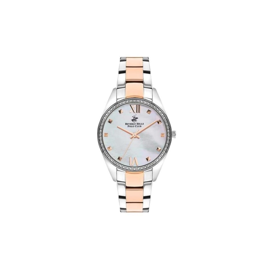 ساعة بيفرلي هيلز بولو كلوب بقرص أبيض للنساء|BEVERLY HILLS POLO CLUB Women's White Dial Watch