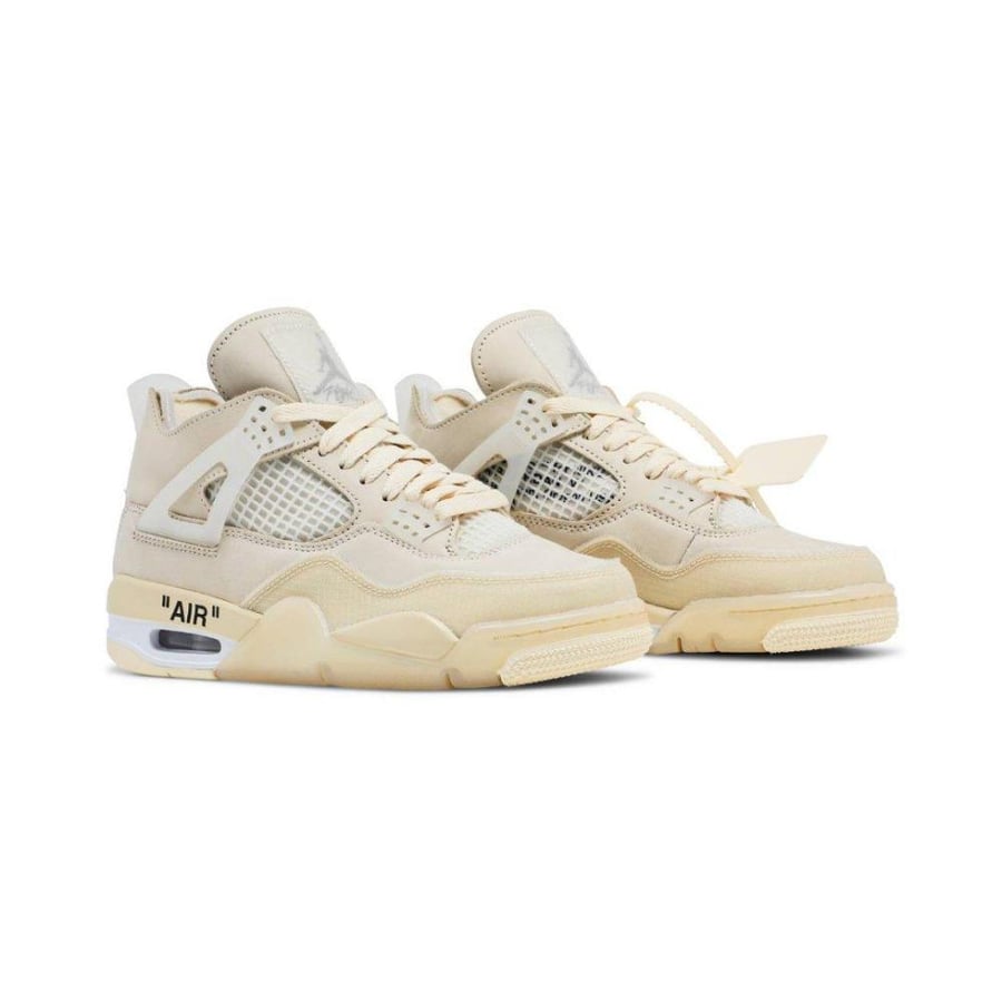 حذاء أوف وايت X إير جوردن 4 ريترو شراع | x Off-White Air Jordan 4 Retro SP "Sail" sneakers