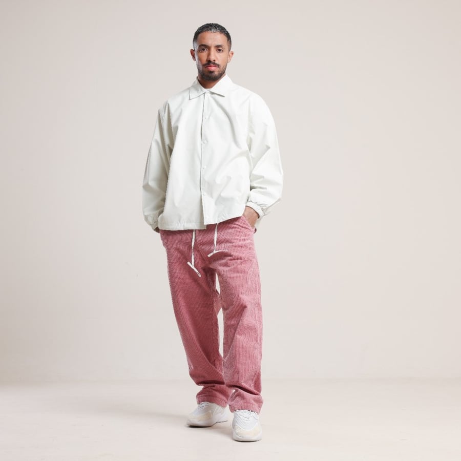 قميص رجالي سادة بأكمام طويلة - لون أبيض | men's formal long-sleeved shirt