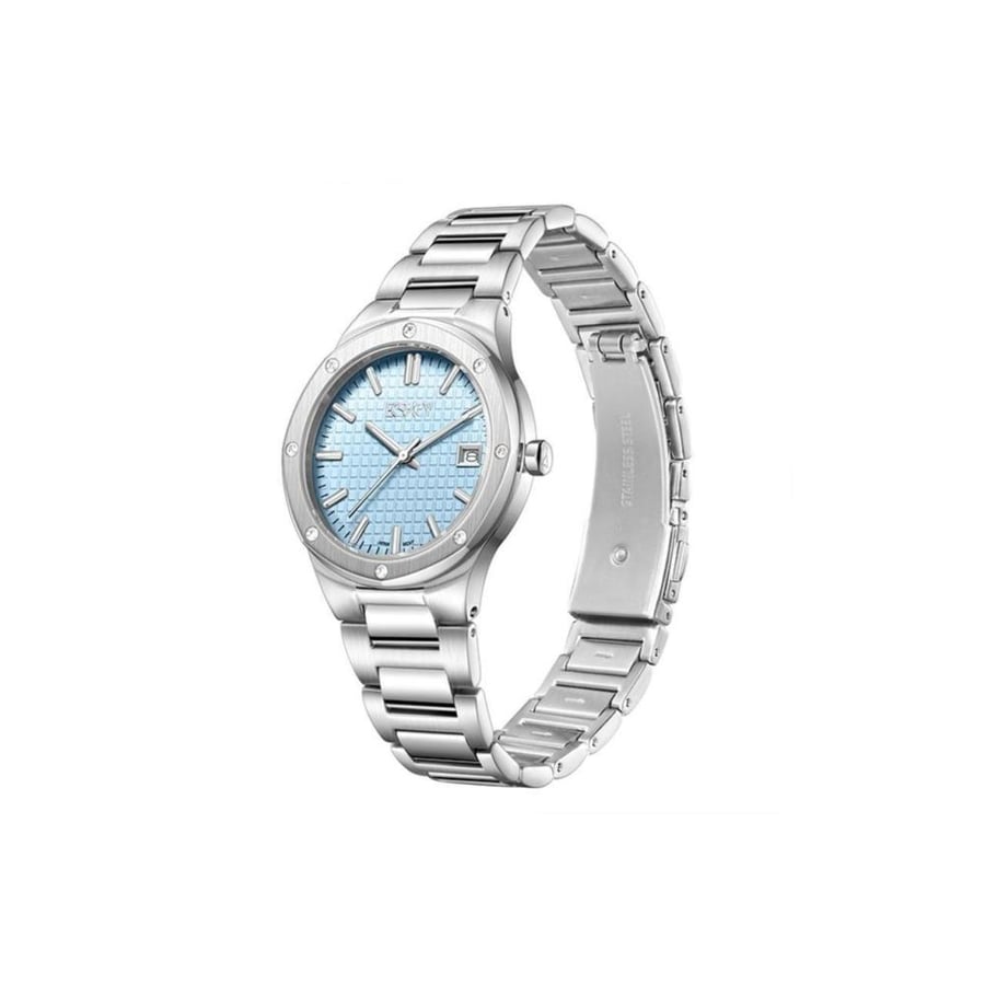 ساعة إكستاسي التناظرية بقرص أزرق للنساء|ECSTACY Women's Analog Blue Dial Watch