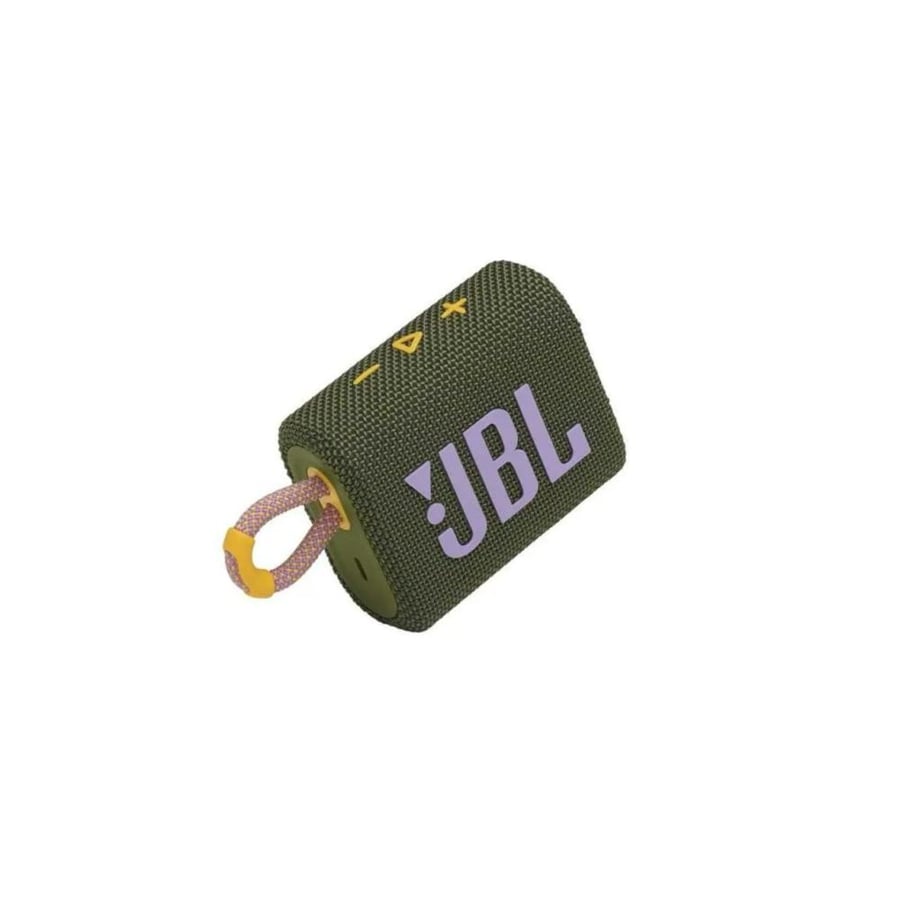 جي بي ال GO3 مكبر صوت بلوتوث محمول، أخضر | JBL GO3 Portable Bluetooth Speaker Green