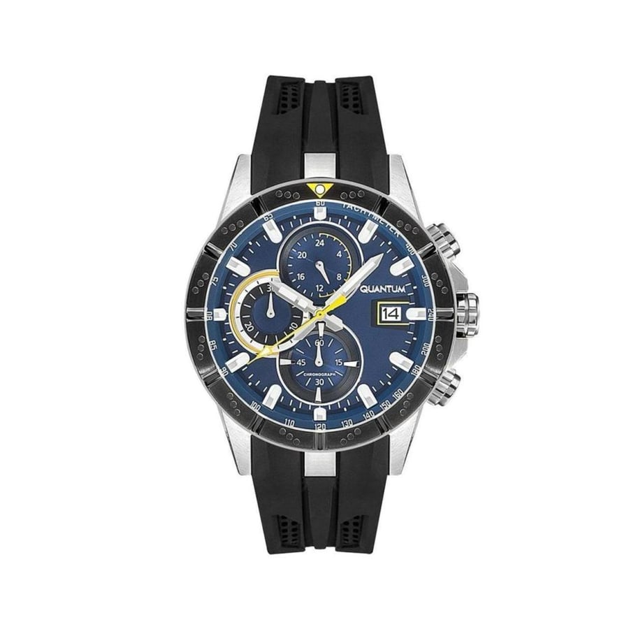 ساعة كوانتوم كرونوغراف للرجال بقرص أزرق|QUANTUM Men's Chronograph Blue Dial Watch