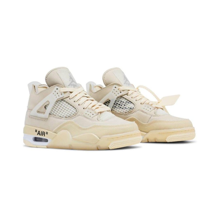 حذاء أوف وايت X إير جوردن 4 ريترو شراع | x Off-White Air Jordan 4 Retro SP "Sail" sneakers