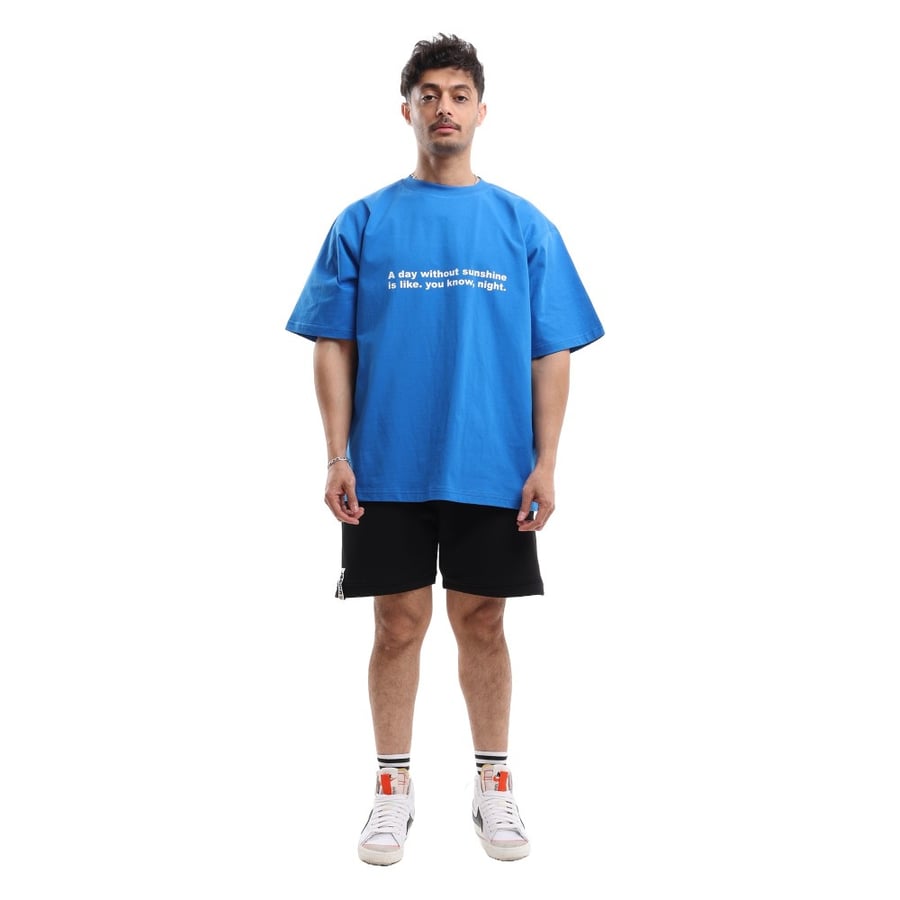 تيشرت كاجوال لون أزرق| T-shirt blue