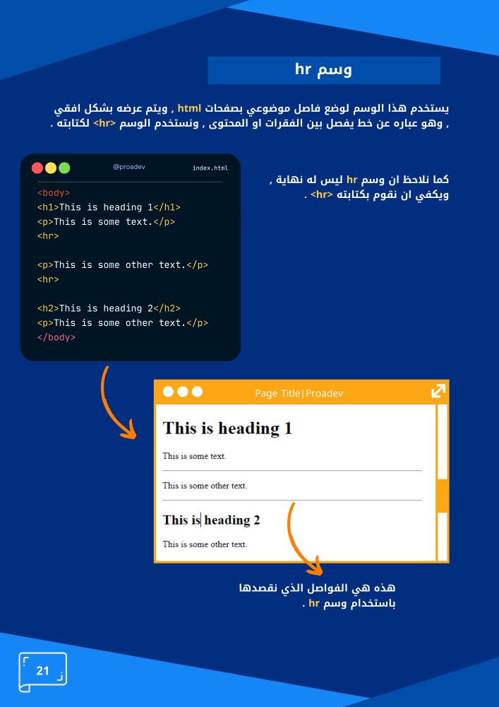 أبدأ مع  HTML