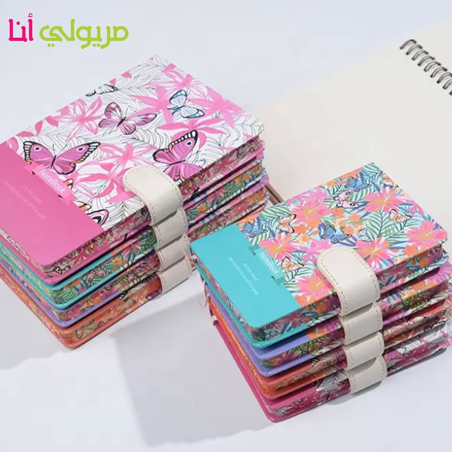 Diary notebook in the shape of a butterfly and a flower, high quality, for wholesale sale, school notebook made of kraft paper, A5 size 2068-1
