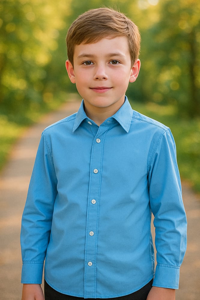 Sky blue shirt
