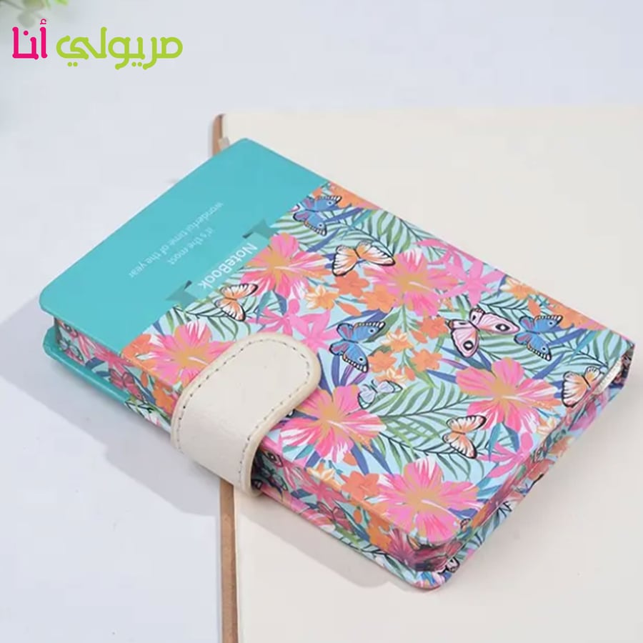 Diary notebook in the shape of a butterfly and a flower, high quality, for wholesale sale, school notebook made of kraft paper, A5 size 2068-1