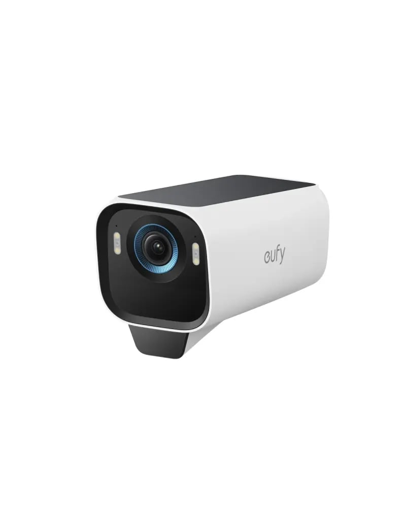 كاميرا EufyCam S3 Pro 4K – طقم 2 كاميرا خارجية تعمل بالطاقة الشمسية مع رؤية ليلية ملونة