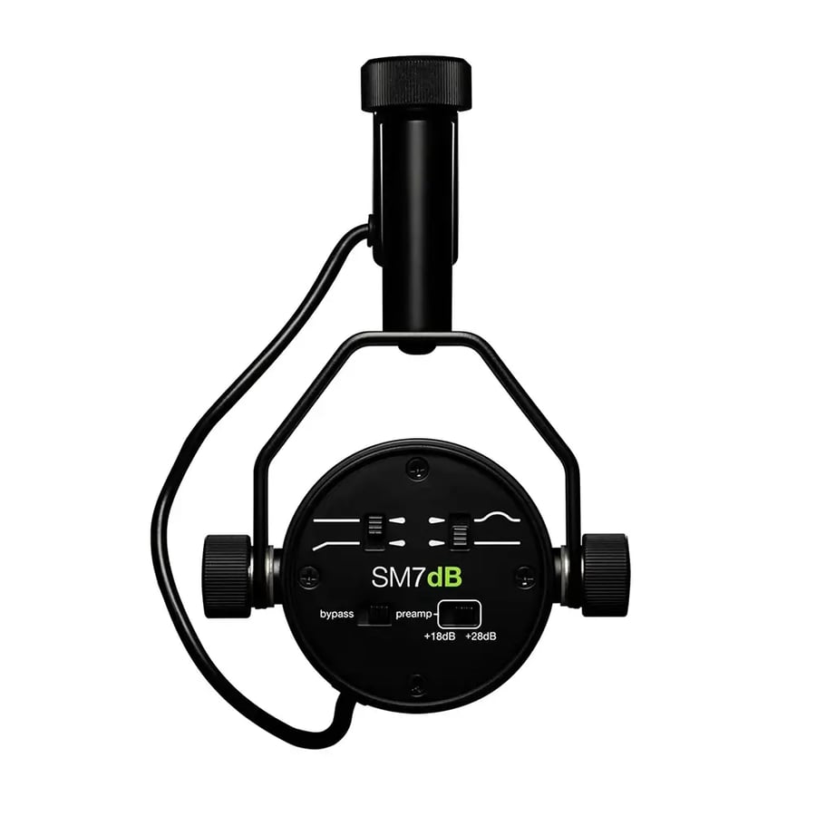 ميكروفون ديناميكي SM7DB عالي الجودة مع Preamp مدمج لتسجيل وبث المحتوى المنزلي