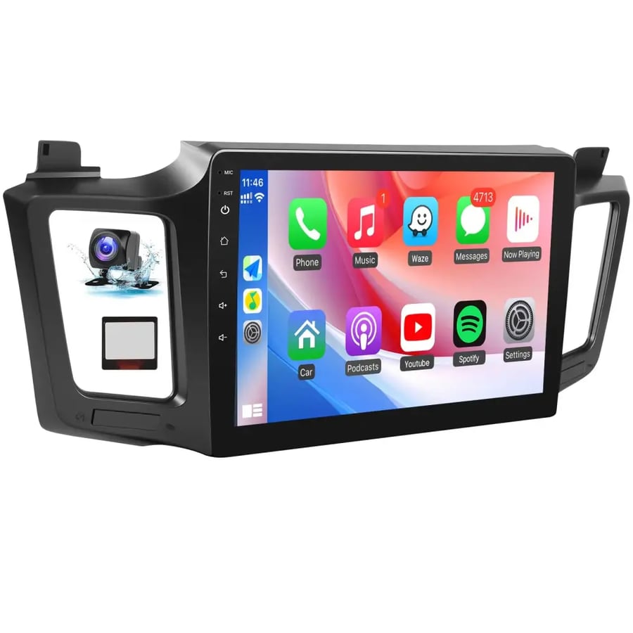 شاشة لمس 10.1” تويوتا RAV4 2013-2018 مع CarPlay وAndroid Auto