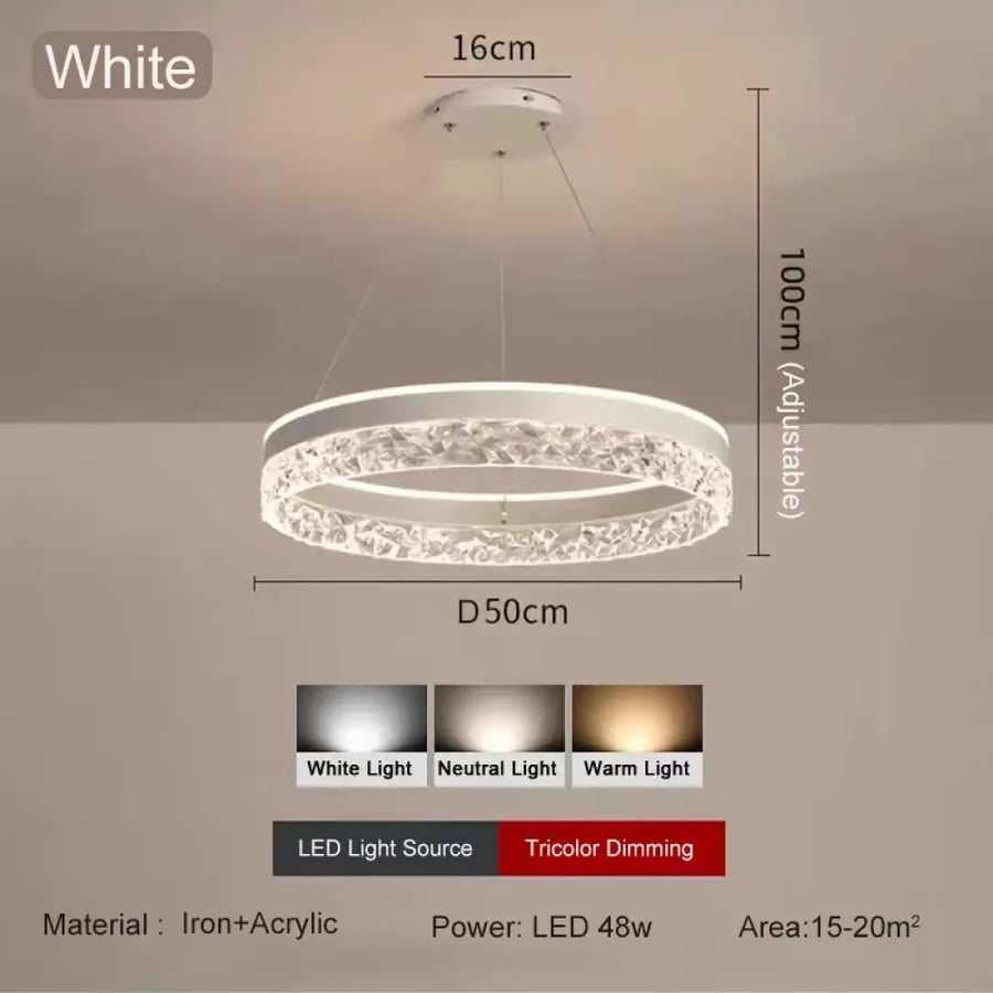إضاءة سقف حلقة LED حديثة