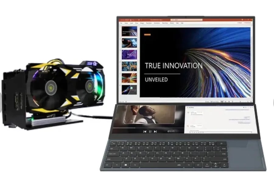 لابتوب ألعاب Dual 16”+14” i7/i9 16GB+1TB
