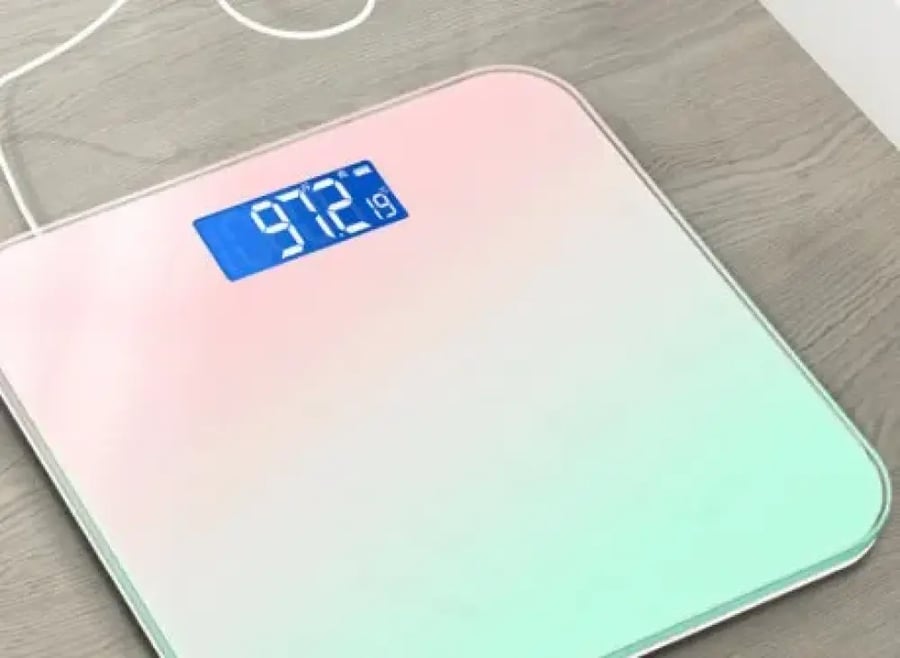 ميزان وزن جسم ذكي زجاجي LCD