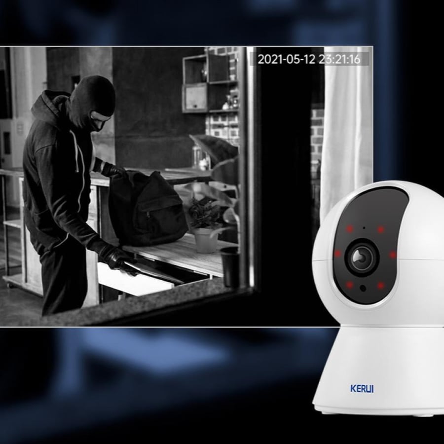 كاميرا KERUI 4K HD WiFi ذكية – مراقبة داخلية مع تتبع تلقائي