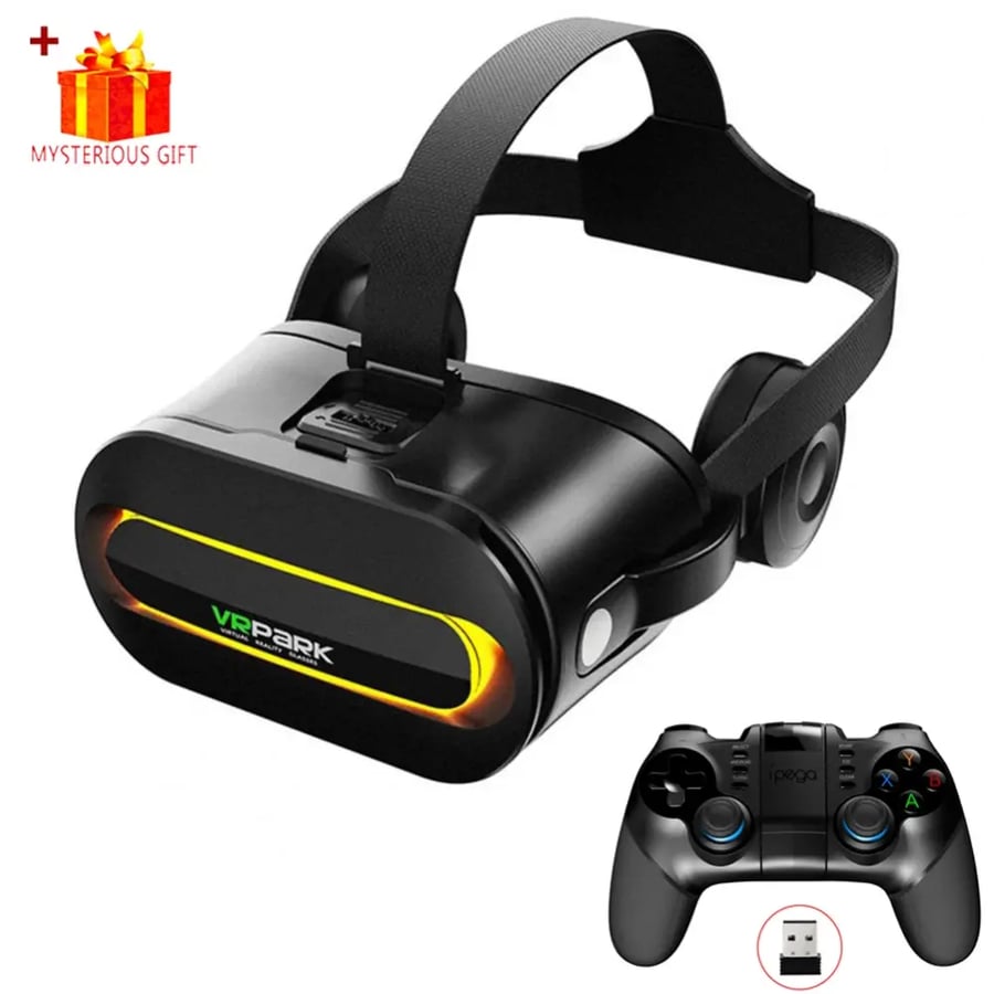 Viar 3D الواقع الافتراضي VR نظارات سماعة أجهزة بلوتوث خوذة العدسات نظارات الذكية الهاتف الذكي سماعات الرأس وحدات التحكم