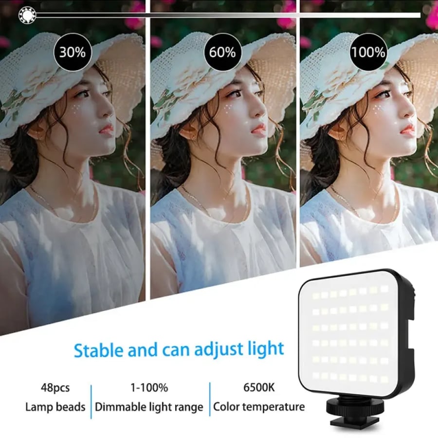 STTKGZD مصباح إضاءة LED للتصوير والبث المباشر RGB