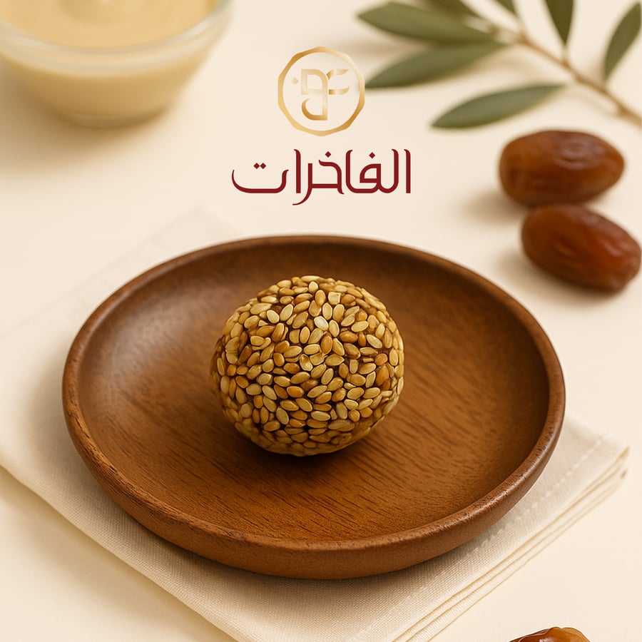 Date balls with tahini