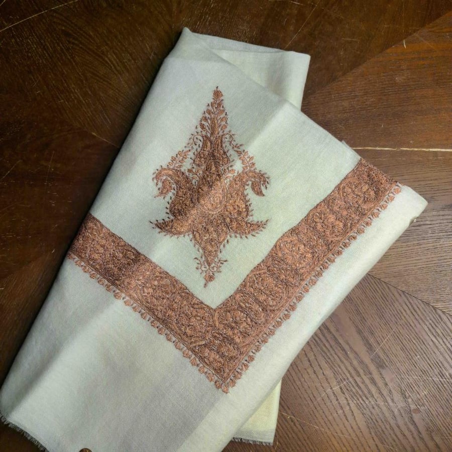 Kashmiri shawl mixed with Bashamina