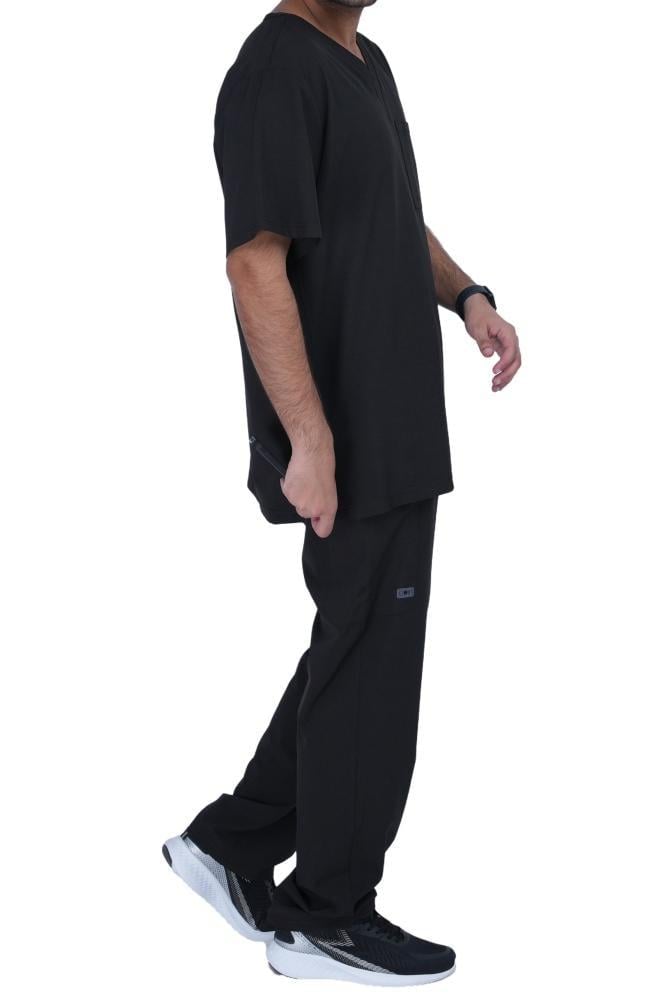 Men's black medical scrubs – coini