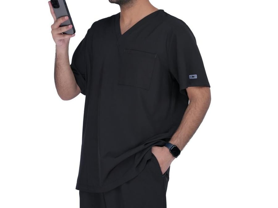 Men's black medical scrubs – coini