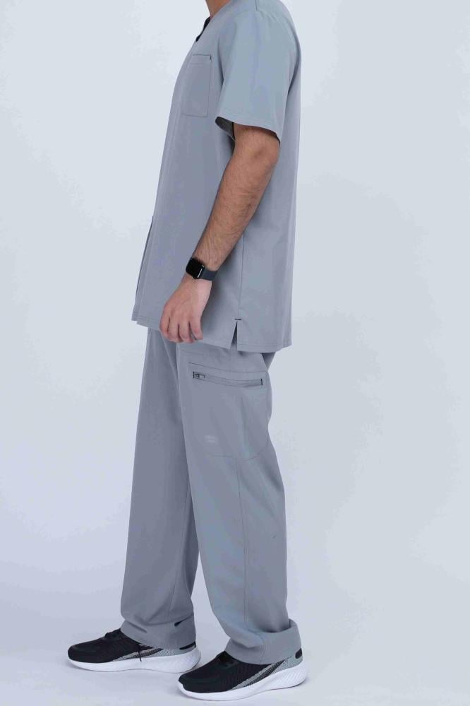 Men's Modern Scrub Light Gray
