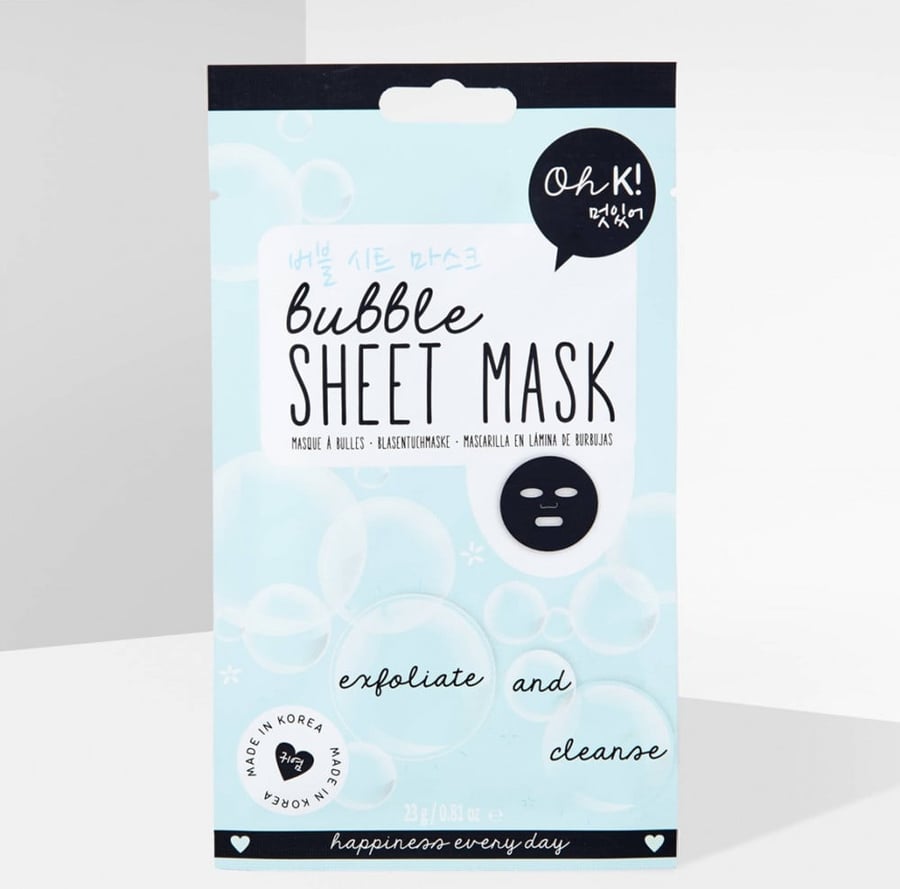 قناع الوجه oh k ورقة فقاعات التقشير والتنظيف بخصلاة نبات الصفصاف OH K BUBBLE SHEET MASK