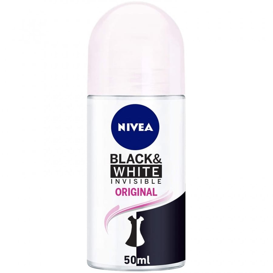 نيفيا بلاك اند وايت الاصلي مزيل عرق  50 مل NIVEA ANTI PERSPIRANT BLACK & WHITE ORIGINAL INVISIBLE