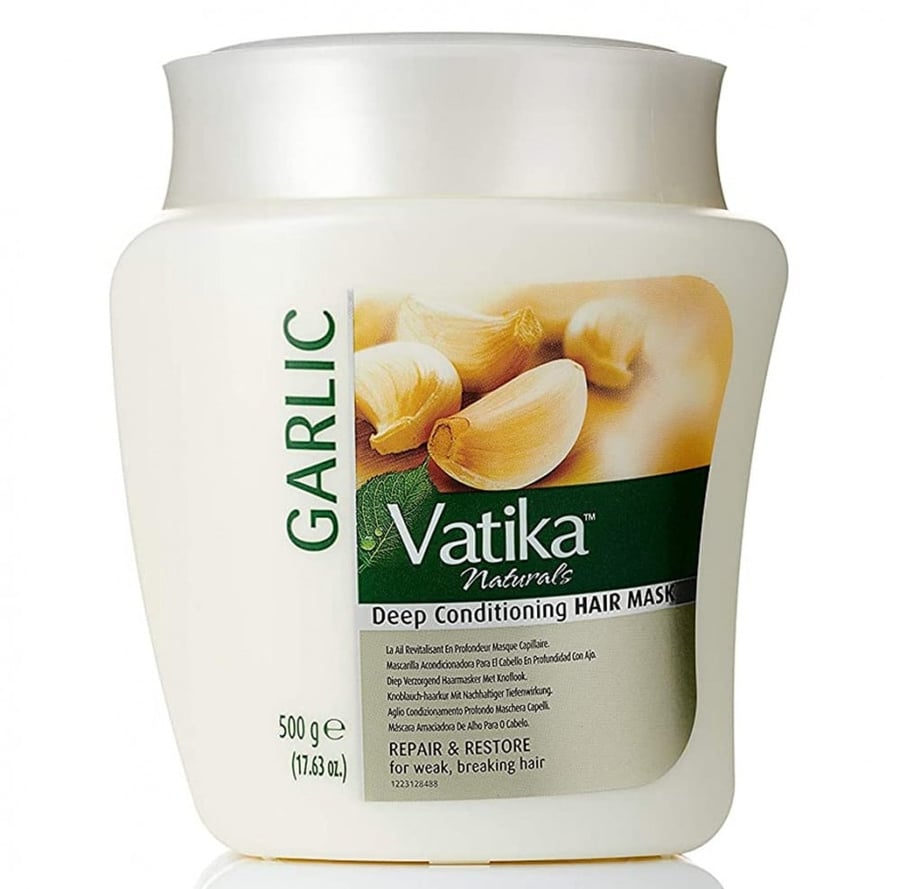 فاتيكا حمام زيت بالثوم لنمو الشعر الضعيف والمتساقط 500 جرام vatika hot oil treatment cream garlic ail