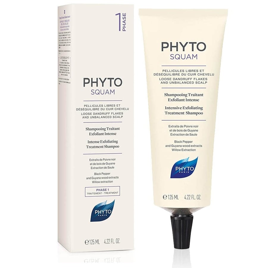 فيتو باريس اسكوام شامبو مقشر للعناية بقشرة الشعر 125مل phyto squam shampooing traitant exfoliant intense