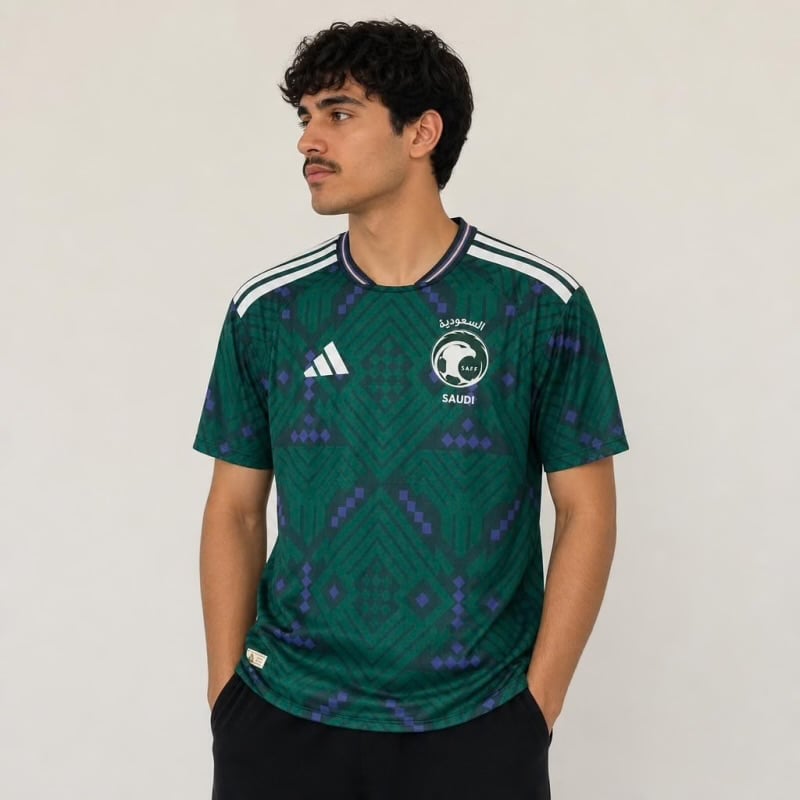 ‏تيشيرت المنتخب السعودي الأساسي لكأس العالم 2026