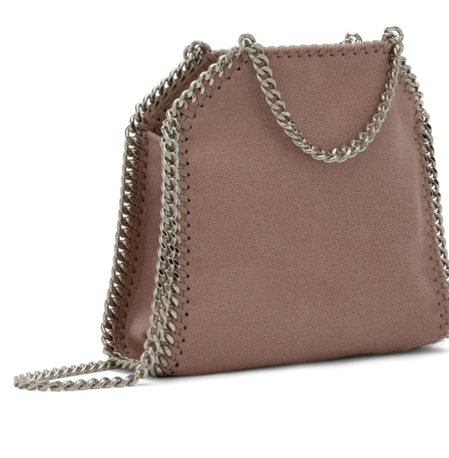 Stella Nude bag with silver necklace