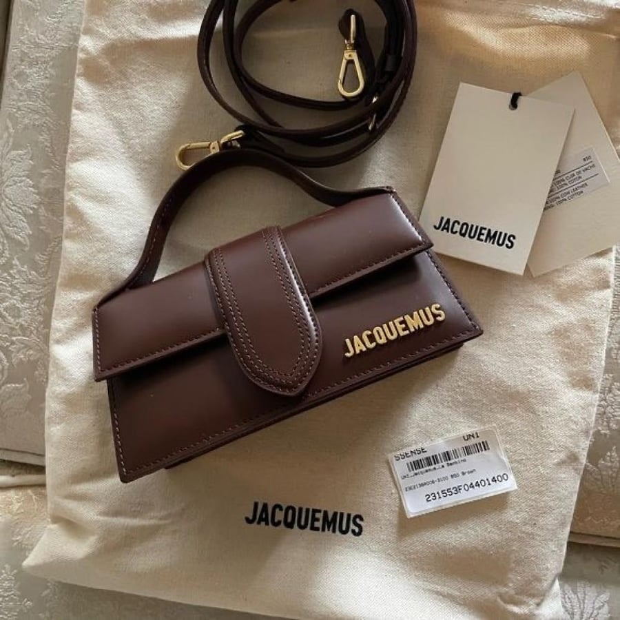 حقيبة JACQUEMUS بني غامق سمول