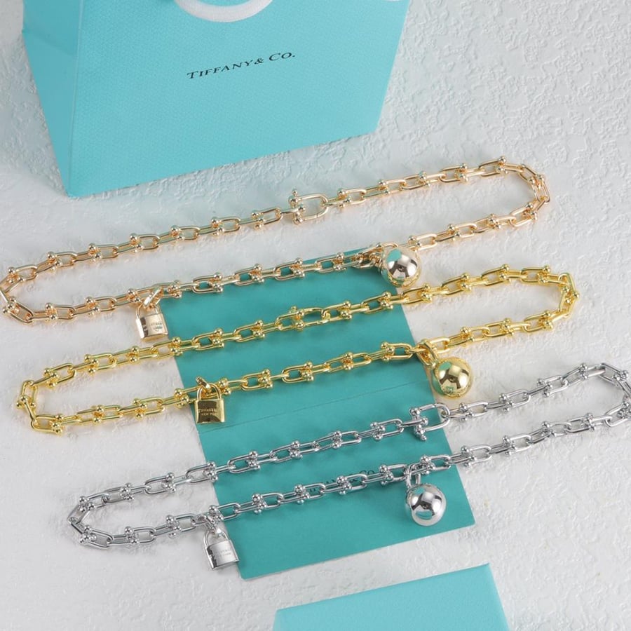 ( الوان متعدده ) Tiffany & Co - Tiffany HardWear Small Single Wrap Necklace